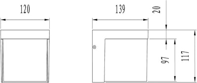 Trio Leuchten LED Aussenleuchte Yangtze 228260101, Druckguss Aluminium weiss, 1x 3.5 Watt, Weiss