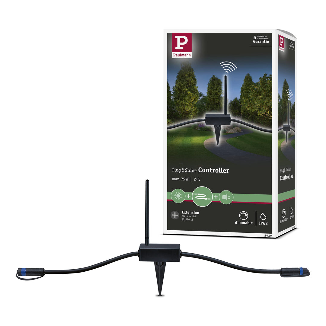 Paulmann 180.10 Outdoor Plug & Shine Controller IP68 Aussenleuchten Zubehör 433 Mhz-controller Exten