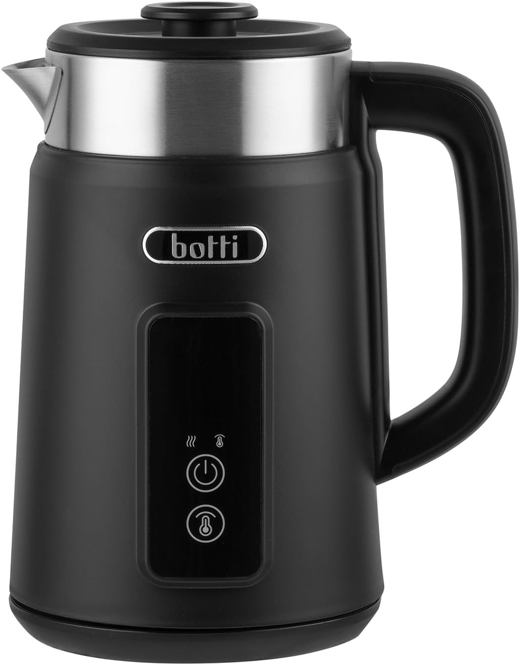 Botti Luiz Wasserkocher 1,5L Schwarz | LED-Temperaturanzeige | Doppelwand-Design | 360° drehbarer So