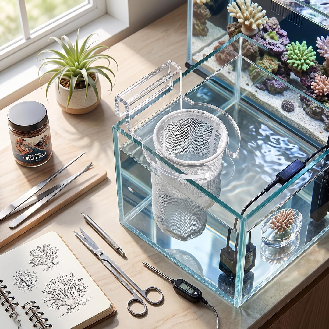 4in / 7in Vorfilter Sockenhalter Acryl Pre Sump Filterhalterung Aquarium Filz Filterbeutel Halter Aq