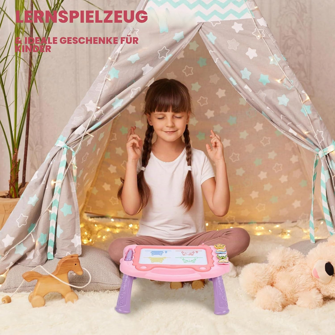 Sarsumir Magnetische Maltafel Zaubertafeln für Kinder, Zaubertafel Maltafel Magnettafel Reisegrösse,
