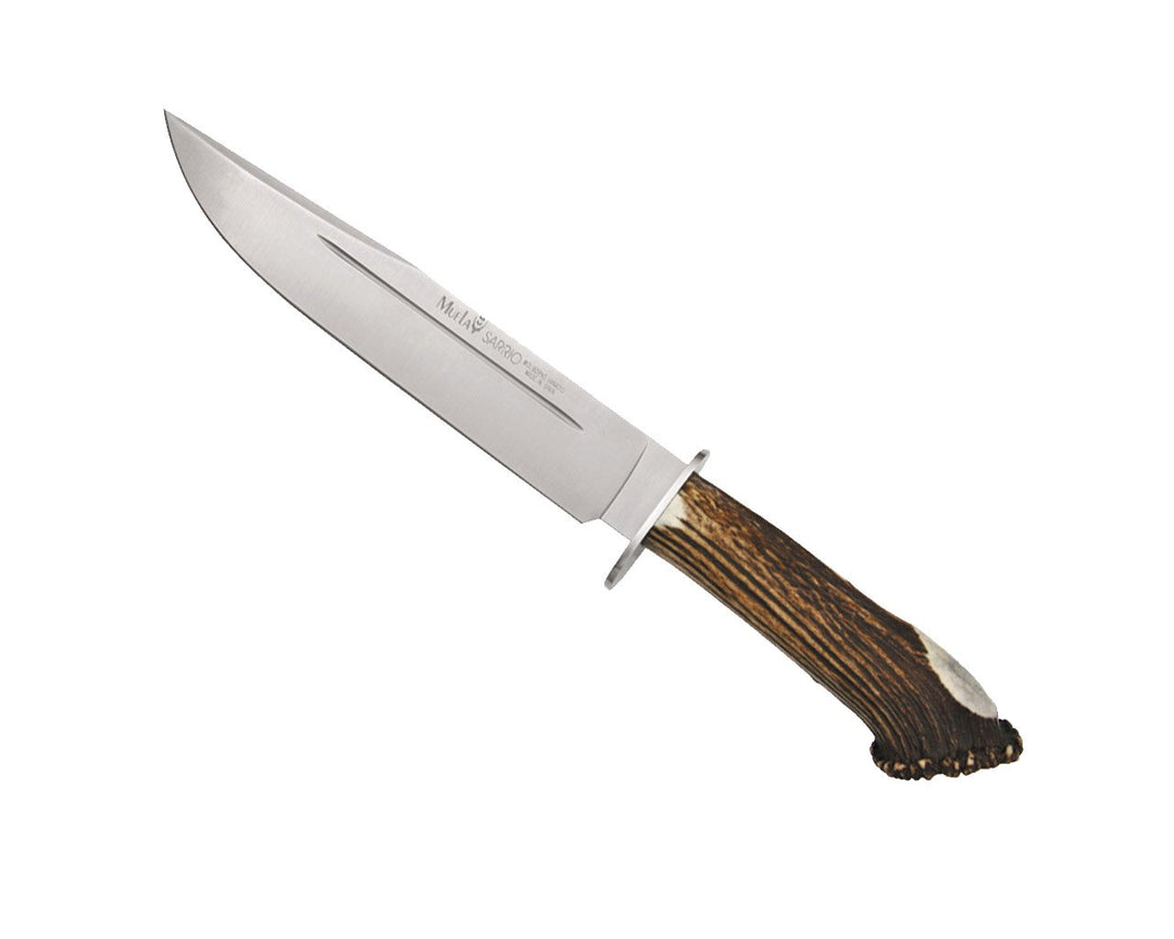 Muela Unisex – Erwachsene Sarrio, Hirschhorn Messer, Silber, one Size