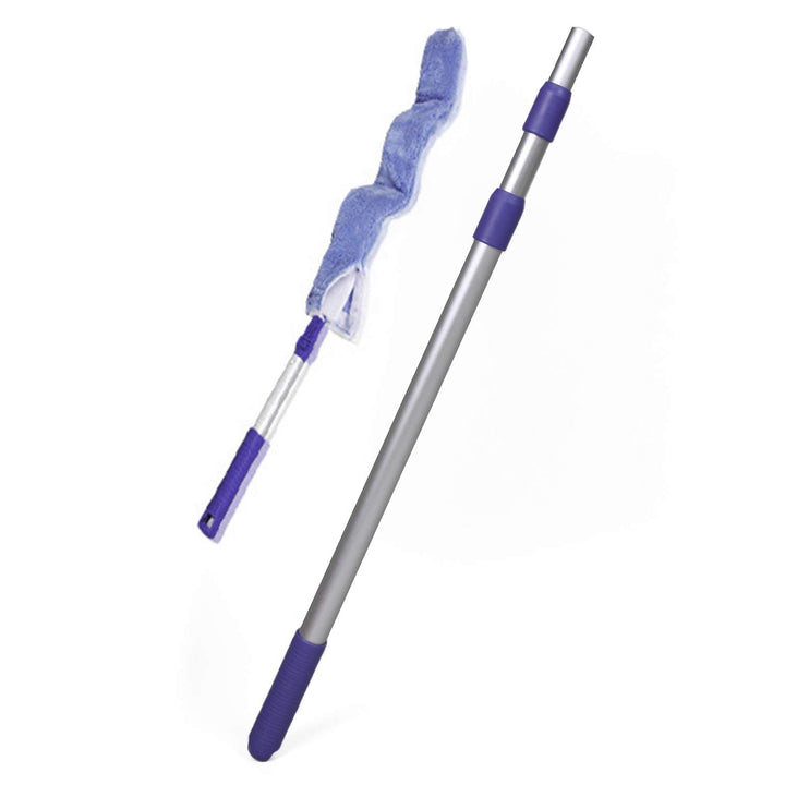 Putzen wie die Profis – Flex Dusty Staubwedel mit Teleskopstiel (70–175cm) - Flexibler Microfaser-St