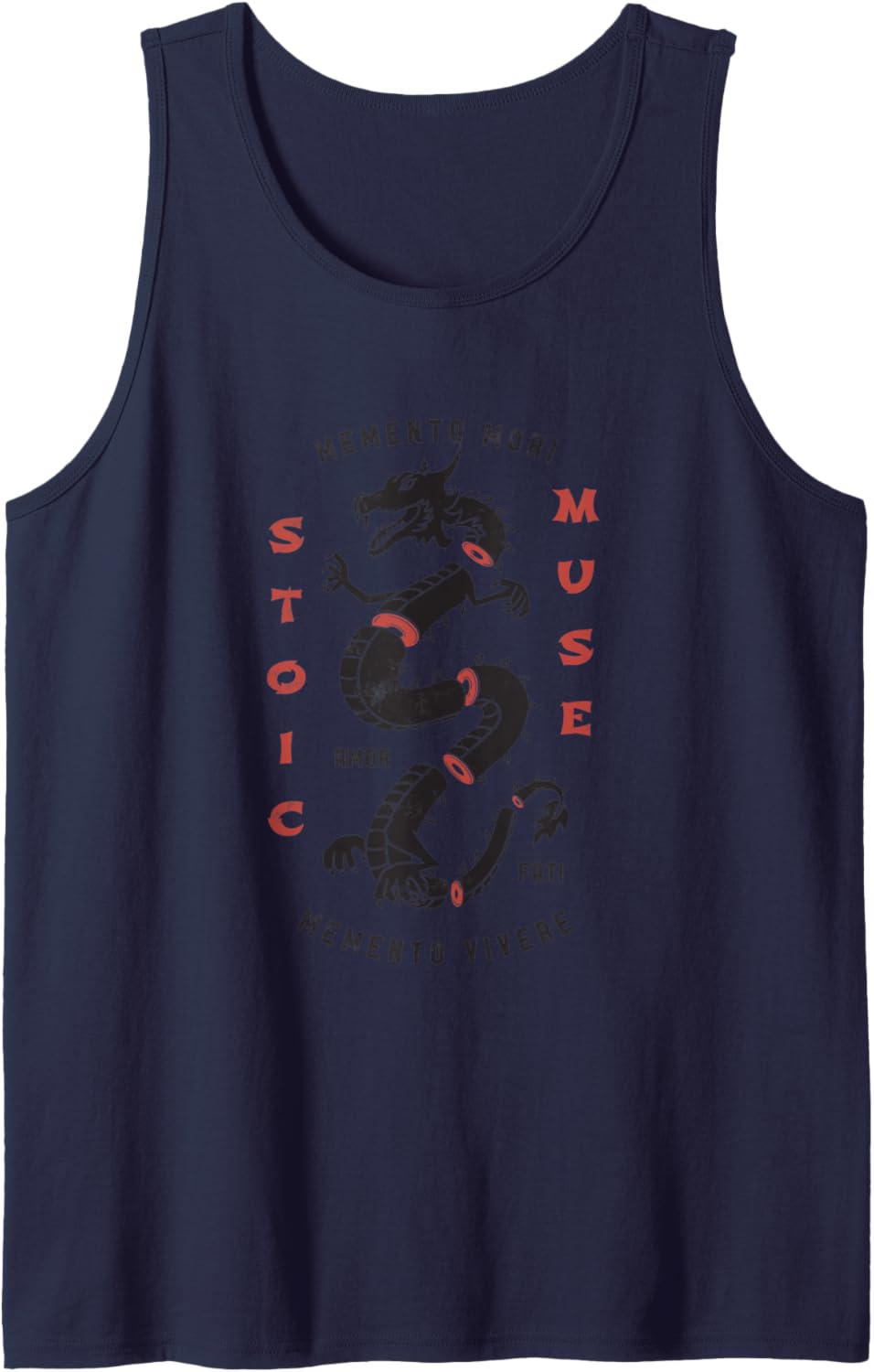 Stoisches Zitat | Memento Mori | Drachengrafik Tank Top