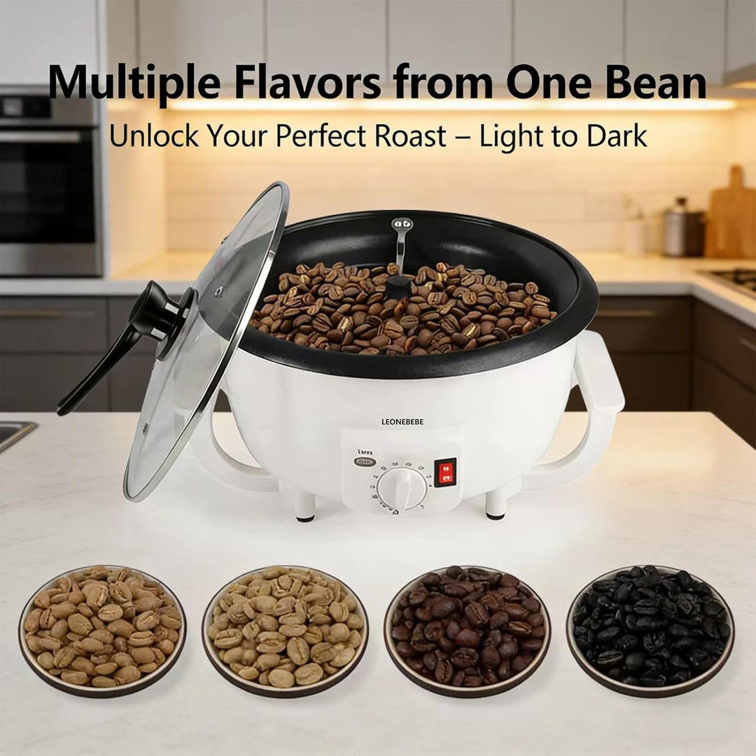 Home Kaffeeröster, Haushalt Elektrischer Kaffeebohne Baker Nuss Erdnuss Cashew Kastanien Röstmaschin