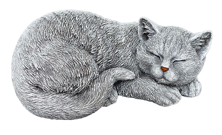 stoneandstyle Steinfigur Katze Betty schlafend frostfest wetterfest Gartenfigur