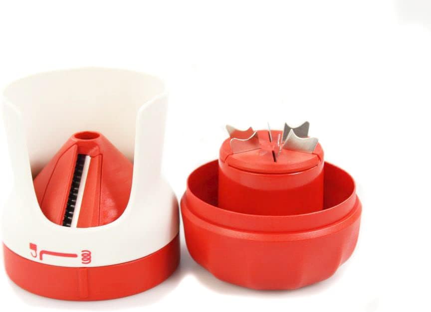 Tupperware Spiralino Profi-Chef Spaghetti Gemüseschneider Zoodles Chef rot weiss 38110
