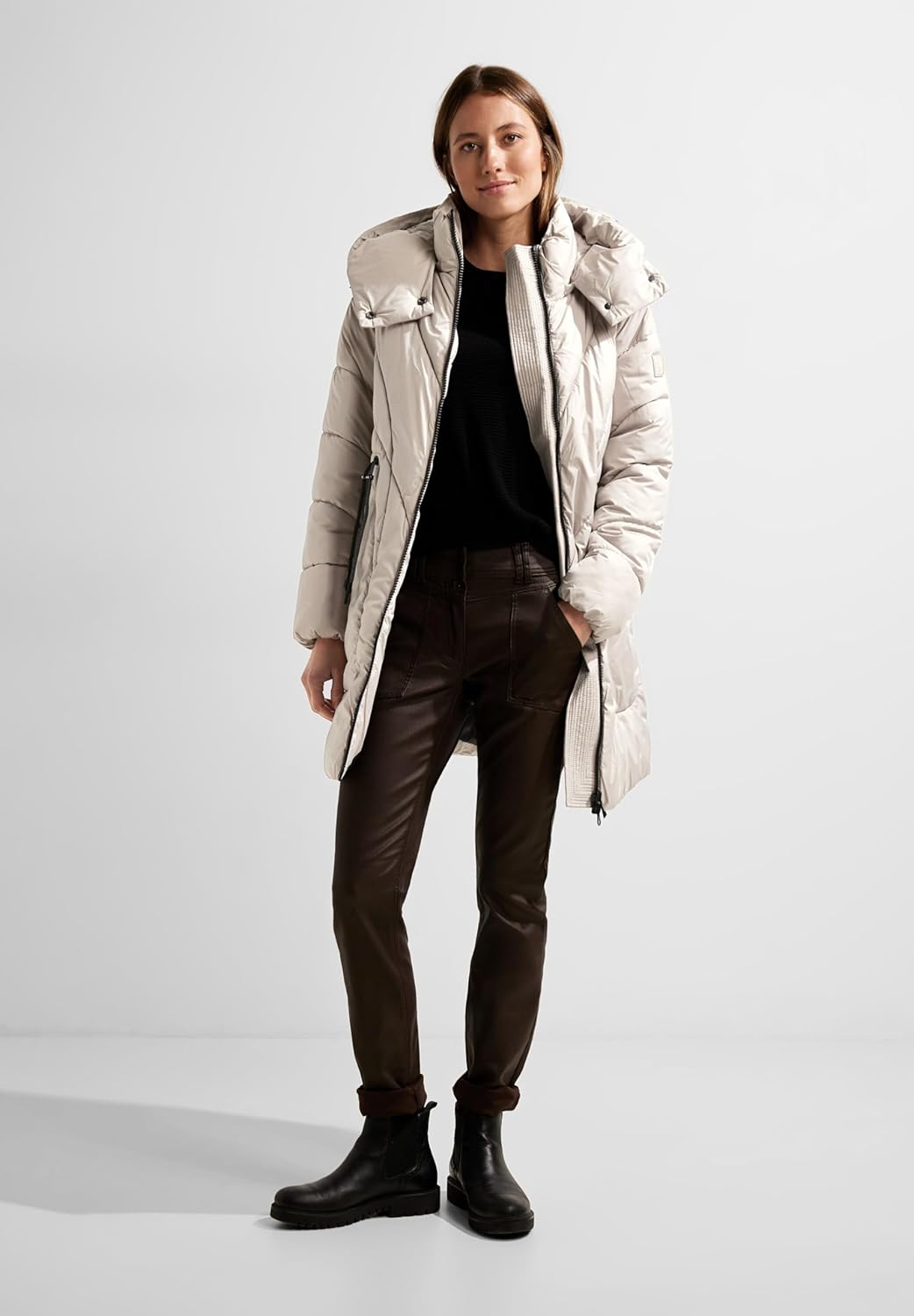 Cecil Damen Wintermantel, Beige