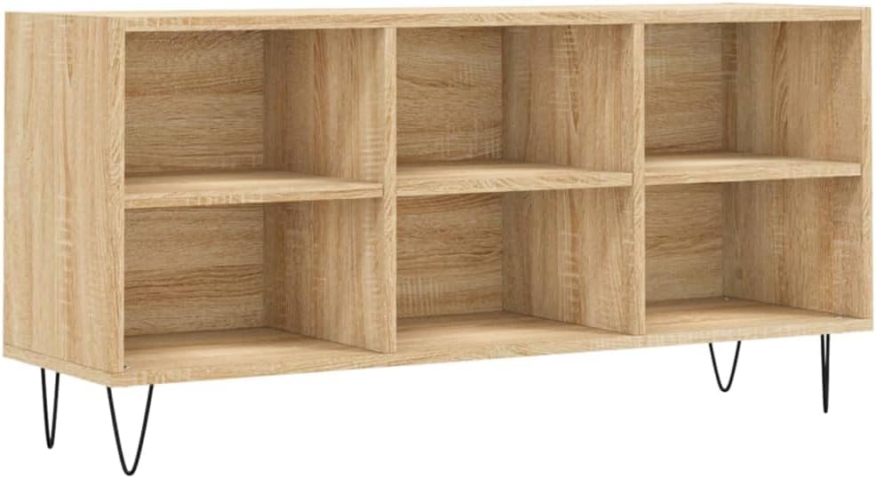 TV-Schrank Sonoma Eiche 103,5 x 30 x 50 cm Holz mehrschichtig y Eisen TV-Schrank TV-Schrank Vitrine