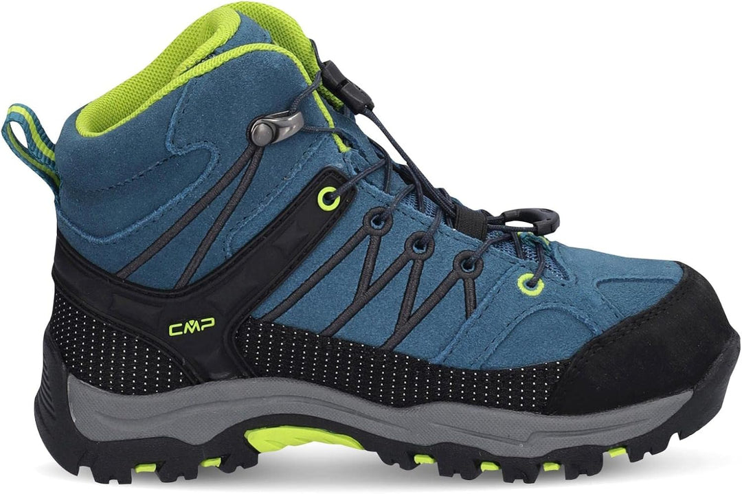 CMP Kids Rigel Mid Trekking Wp Walking Shoe, Deep Lake-Acido, 35 EU