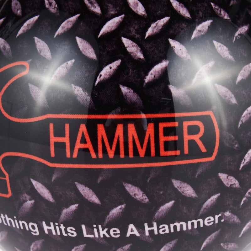 HAMMER Bowlingkugel Diamant, 4,5 kg, Grau/Schwarz
