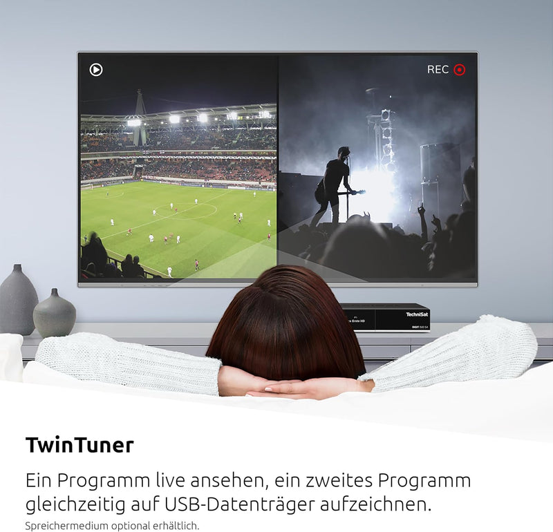 TechniSat TECHNIBOX HD S3 - HD Sat-Receiver mit Twin-Tuner (HDTV, DVB-S2, PVR Aufnahmefunktion via U