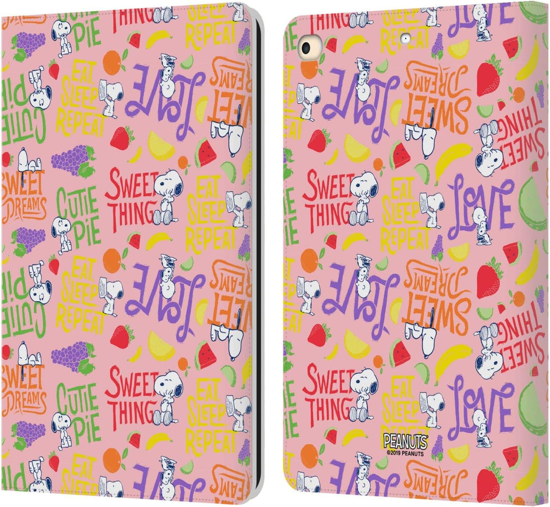Head Case Designs Offizielle Peanuts Sueeser Snoopy Naturgemaess Suess Leder Brieftaschen Handyhülle