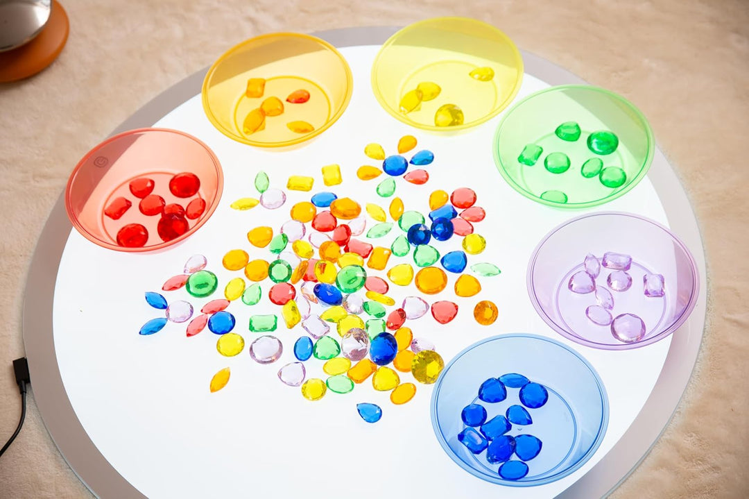 TickiT 73123 Translucent Color Jewels PK-144, Rot, Orange, Gelb, Grün, Blau, Violett, S