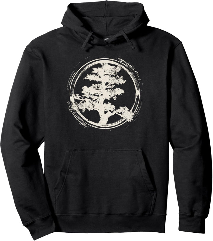 Japanischer Zen Master Bonsai Baum Geschenkidee Pullover Hoodie