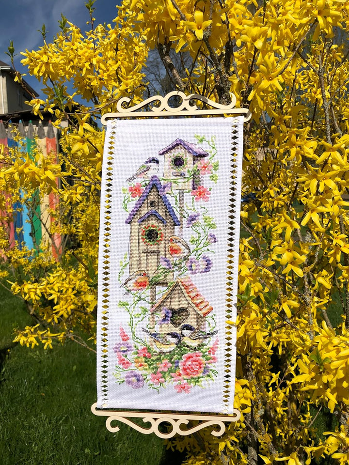 Riolis Kreuzstich Set Einweihungsparty, Zählmuster, 19x40cm