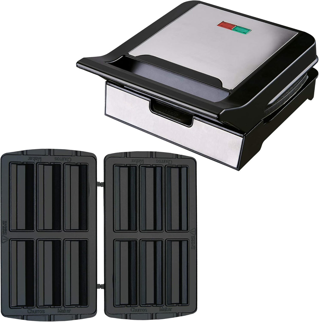 Syntrox Germany Krapfen Maker Churros Maker MM-1400W Churros mit herausnehmbaren Backplatten