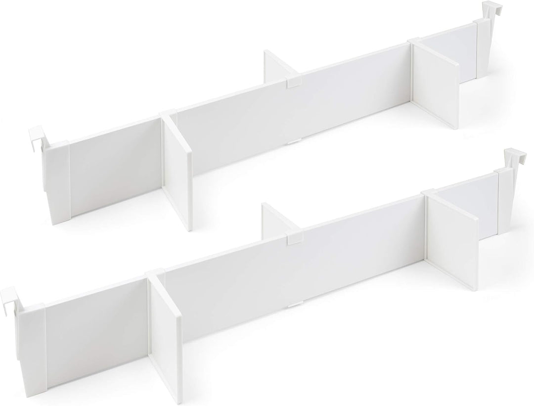 Emuca - Set Verstellbarer Trennelemente Schublade organisieren, Schubladenteiler Organizers, Schubla