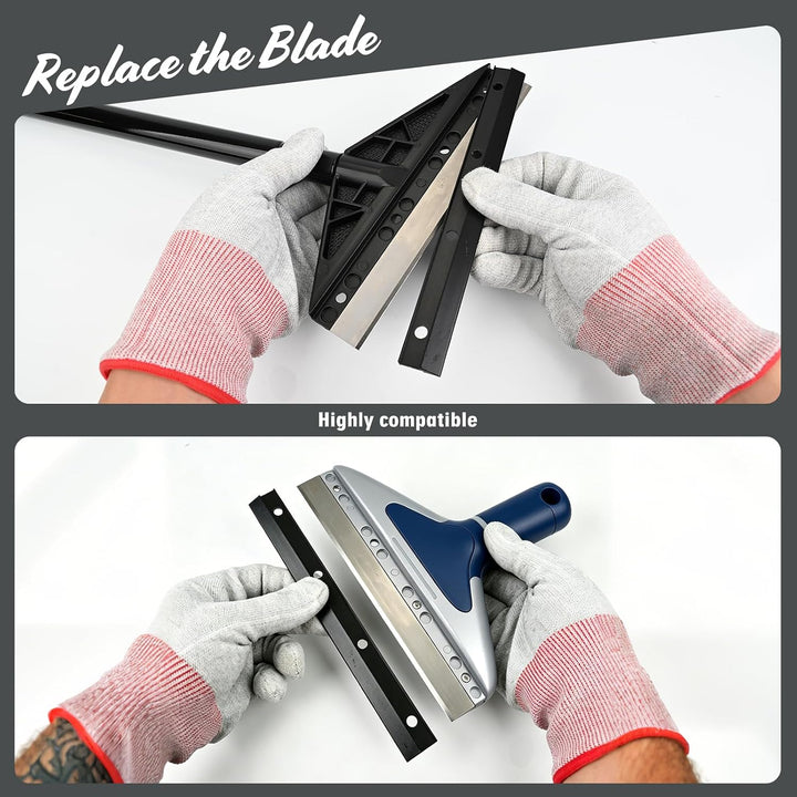 EHDIS 5 Stück Klinge für Tapetenentferner, 8 INCH, Klingen für Fenster, Tapetenschaber Klingen, Kohl