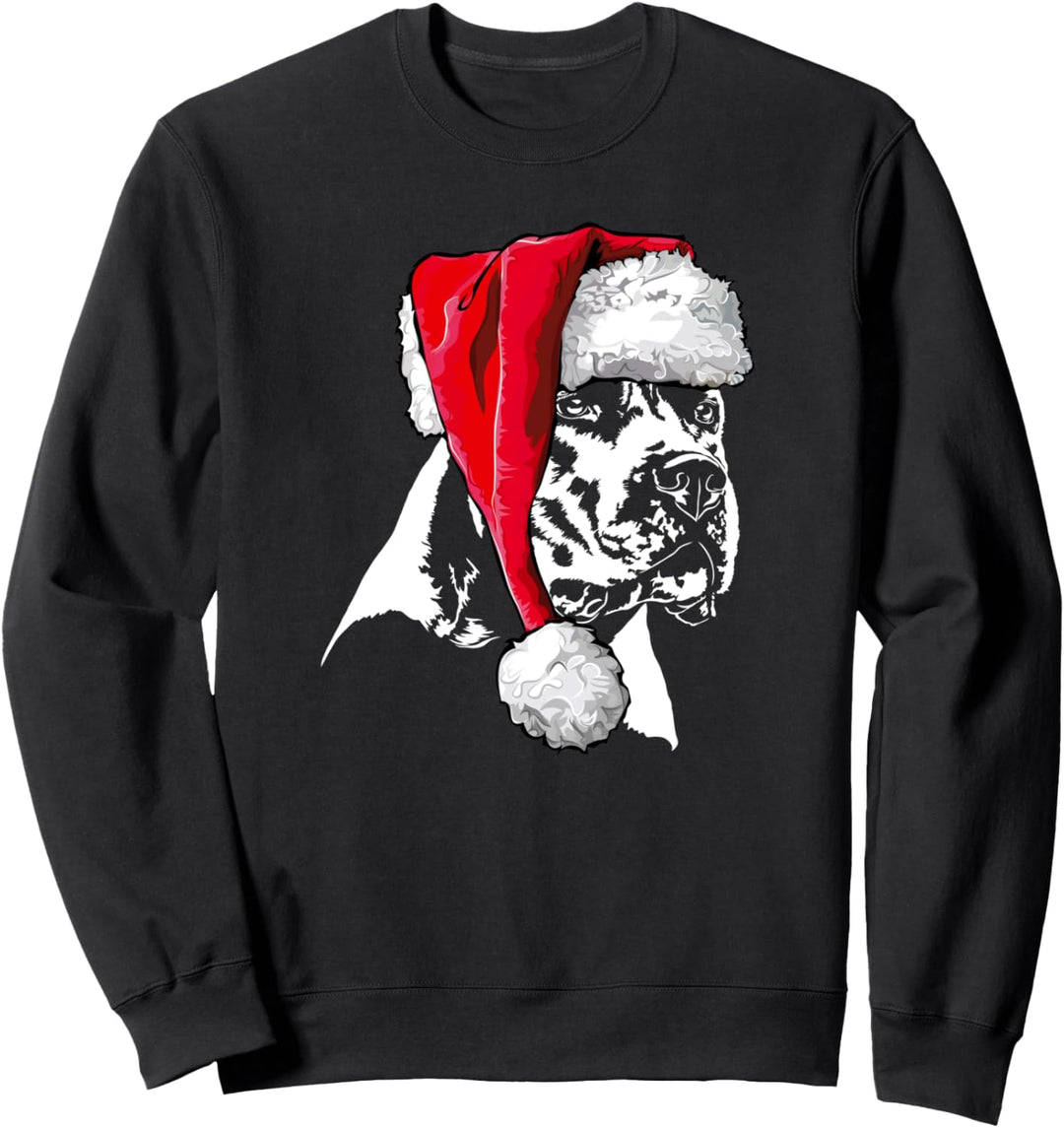 Lustiger Dogo Argentino Weihnachtsmann Weihnachten Hunde Sweatshirt