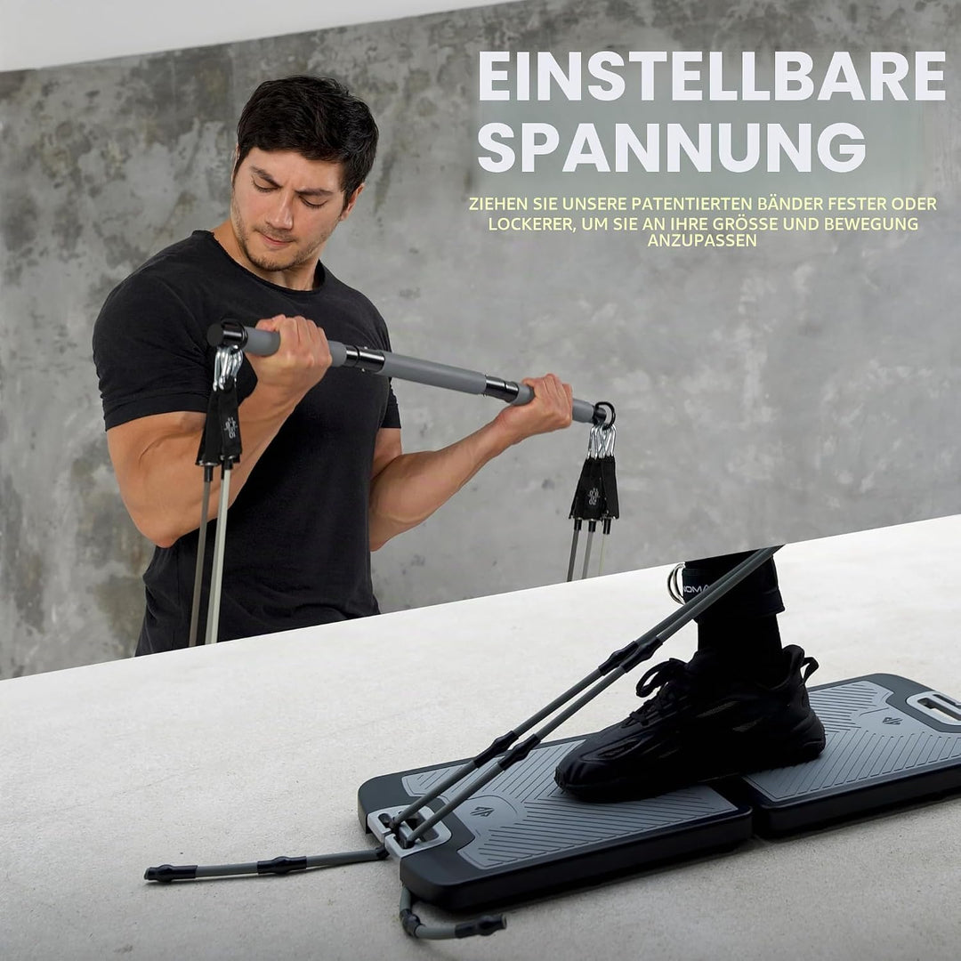 EVO Gym – Tragbares Krafttrainingsgerät für zu Hause, Fitnessstudio; All-in-One-Fitnessstudio; Wider