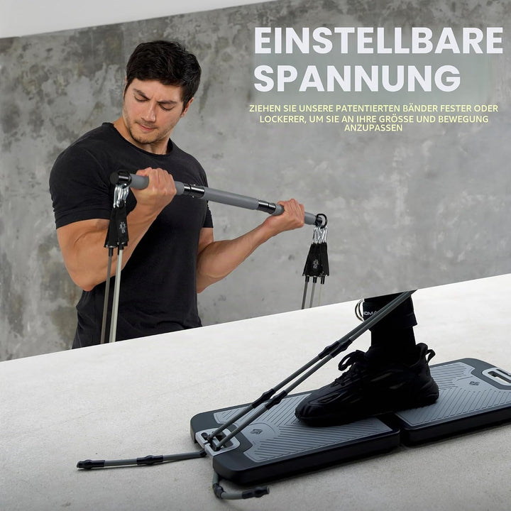 EVO Gym – Tragbares Krafttrainingsgerät für zu Hause, Fitnessstudio; All-in-One-Fitnessstudio; Wider