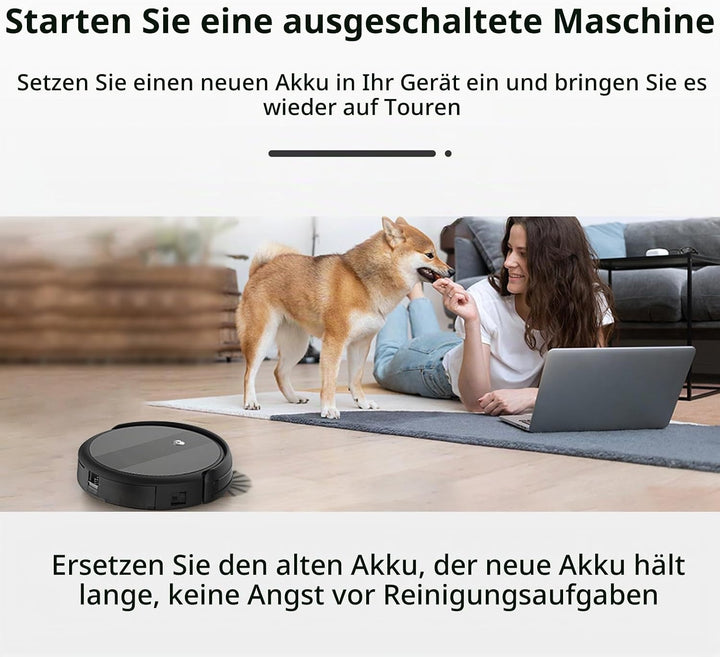 K KYUER Saugroboter Akku Kompatibel mit AIRROBO P10 Roboter Vacuum Cleaner Staubsauger Roboter Batte