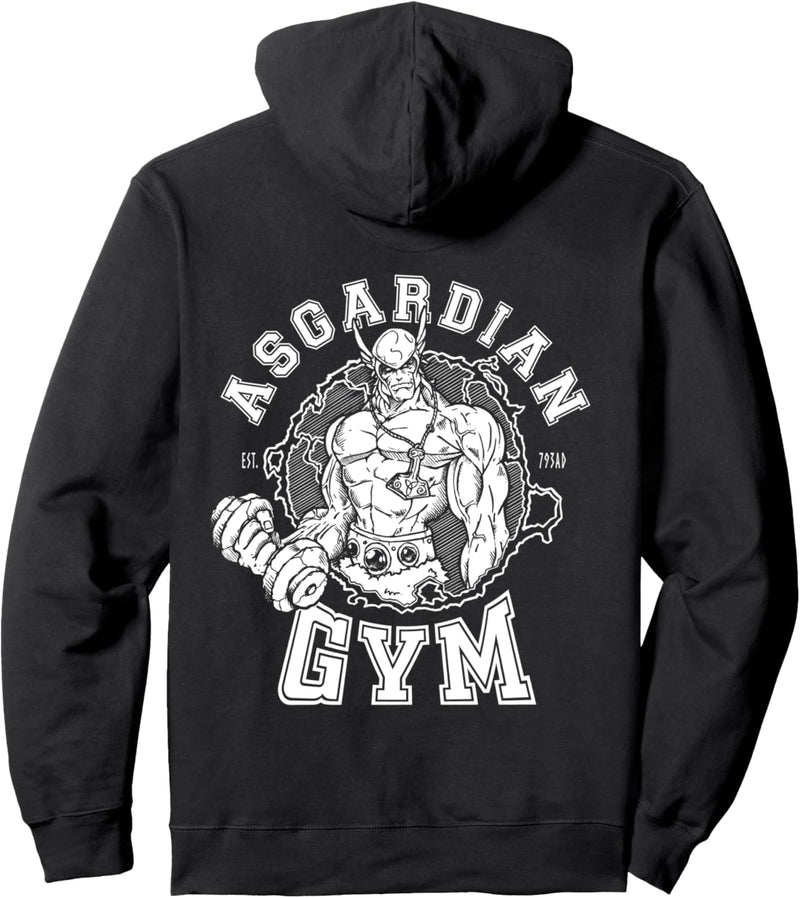 Asgardian Gym - Wikinger Nordisch Gott Fitnessstudio Pullover Hoodie