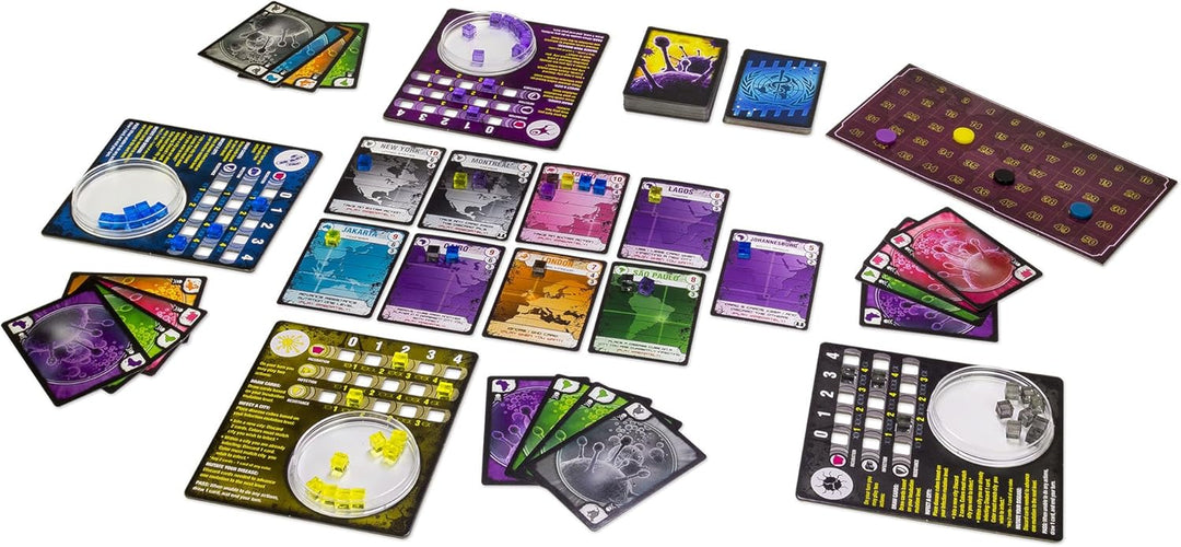 Z-Man Games , Pandemic Contagion, Board Game, Ages 14+, for 2 to 4 Players, 40 Minutes Playing Time