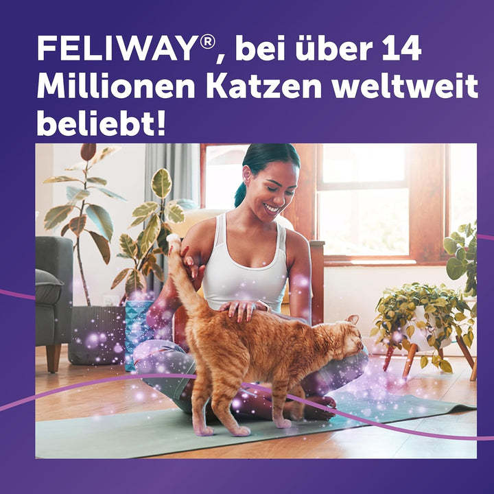 FELIWAY Classic Vorteilspack für Katzen | 3x Nachfüllflakon | Pheromone zur Reduktion von Stressverh