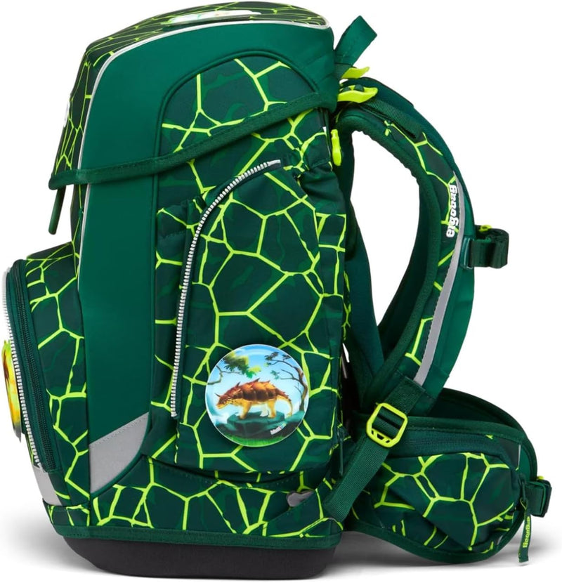 ergobag Cubo Set Ergonomischer Schulrucksack, 5 Stück Einheitsgrösse Bärrex, Einheitsgrösse Bärrex