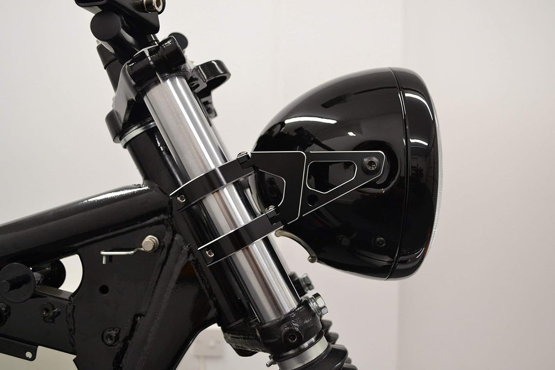 Alchemy Parts Motorrad Scheinwerfer Klammern Paar für 58-59mm Gabel Hochwertig CNC Bearbeitet