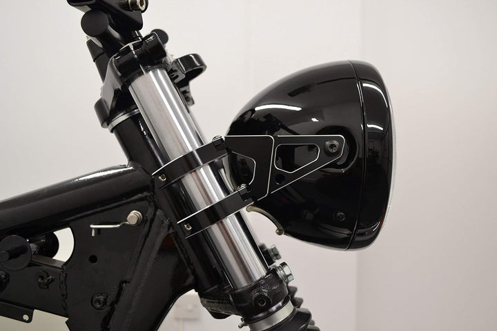 Alchemy Parts Motorrad Scheinwerfer Klammern Paar für 58-59mm Gabel Hochwertig CNC Bearbeitet