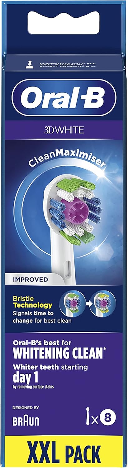 Oral-B 3D White Ersatzköpfe mit Cleanmaximizer Technologie