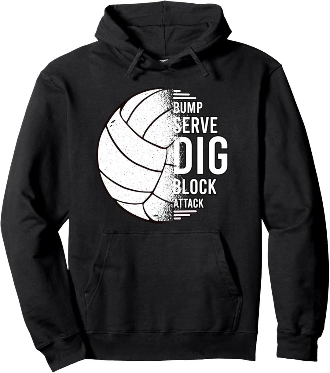 Volleyball für Volleyballmannschaft und Beachvolleyball Pullover Hoodie