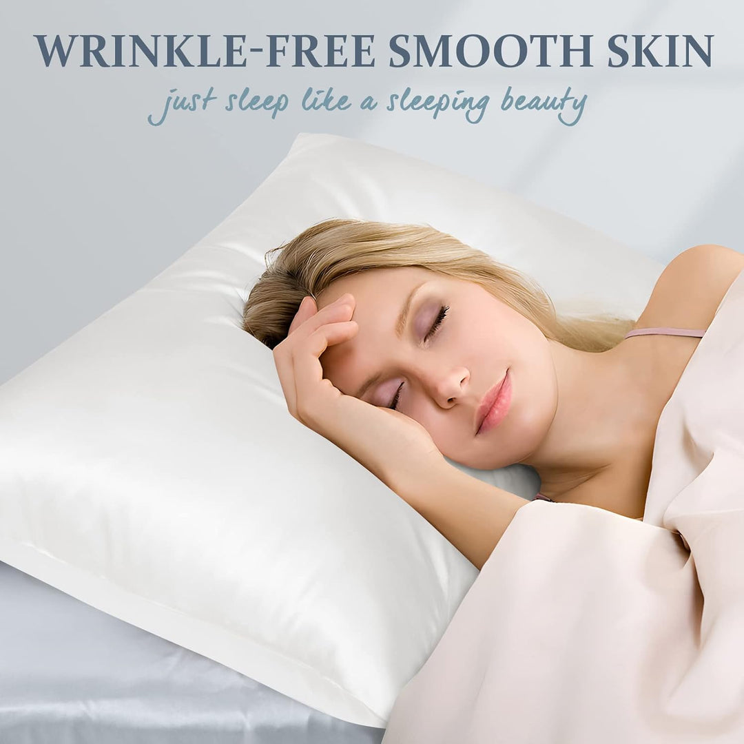LULUSILK Kissenbezug für Haare und Haut, 100 % reine Seide, 16 Momme mit verdecktem Reissverschluss,