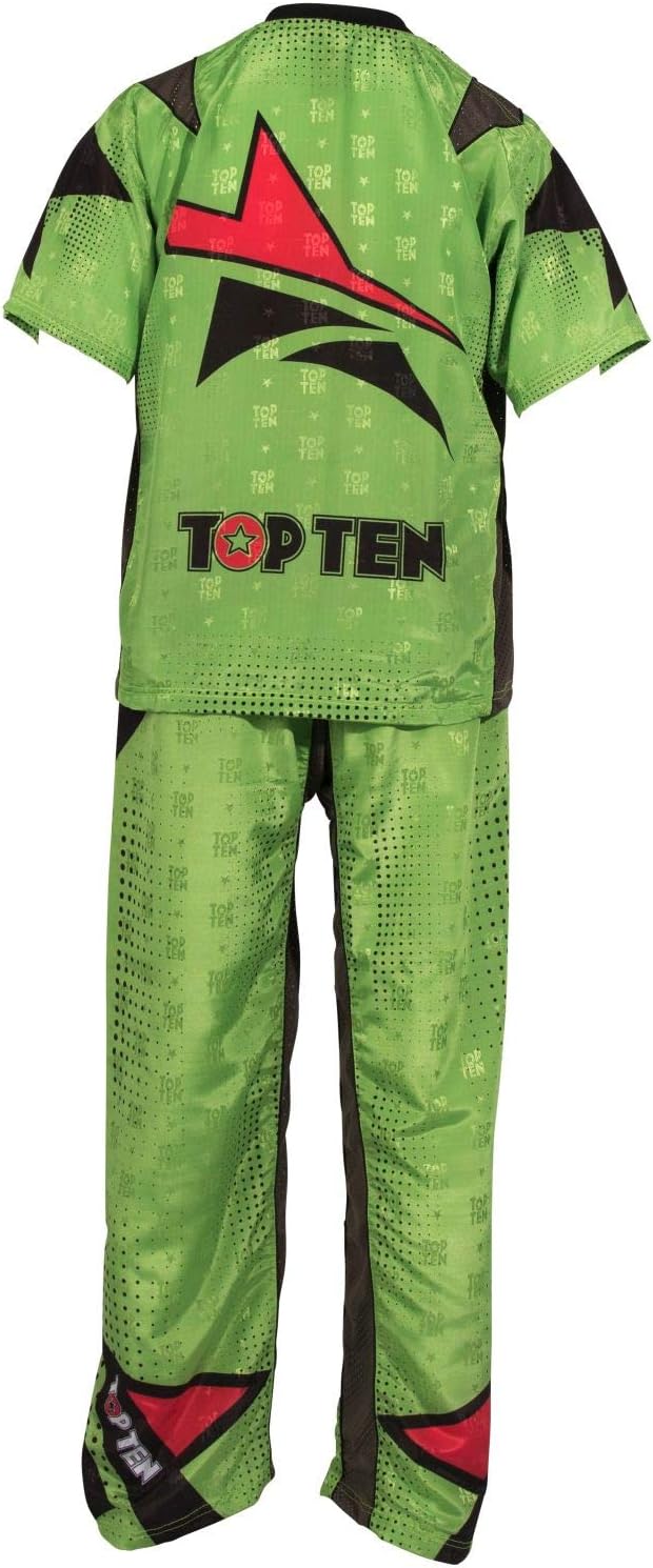 TOP TEN Kickboxuniform „Future“ Gruen - Schwarz M, Gruen - Schwarz M