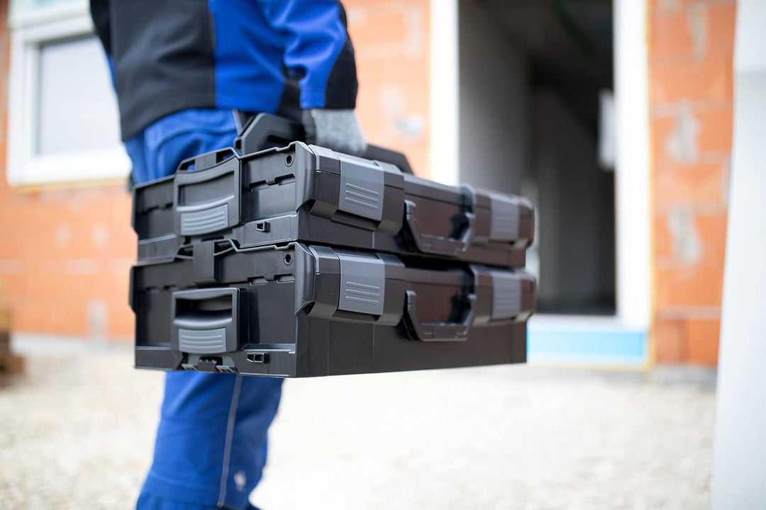 Bosch Sortimo L BOXX 136 3er Set | Grösse 2 schwarz | Werkzeugkoffer Kunststoff | Professioneller We