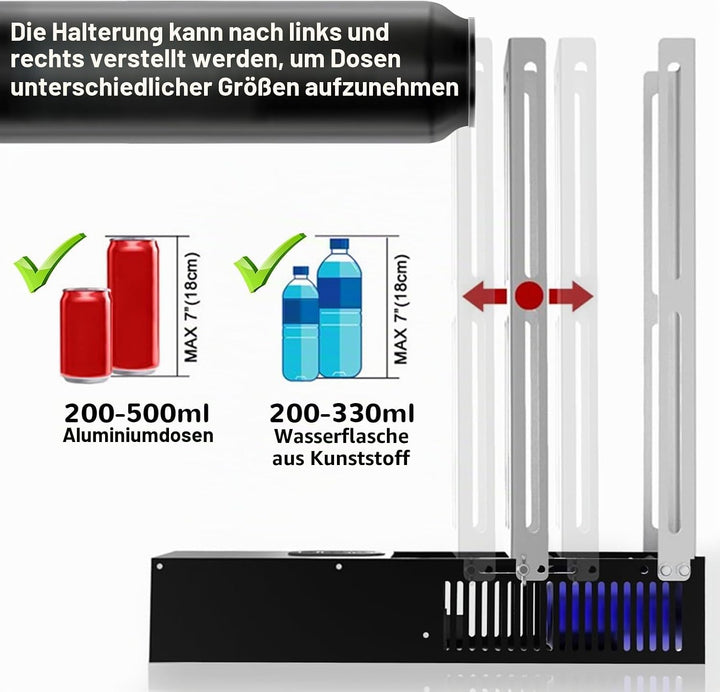 Elektrischer Dosenbrecher, Automatisches Recycling Von 6 oz bis 18 oz Aluminium-Metalldosen, Automat