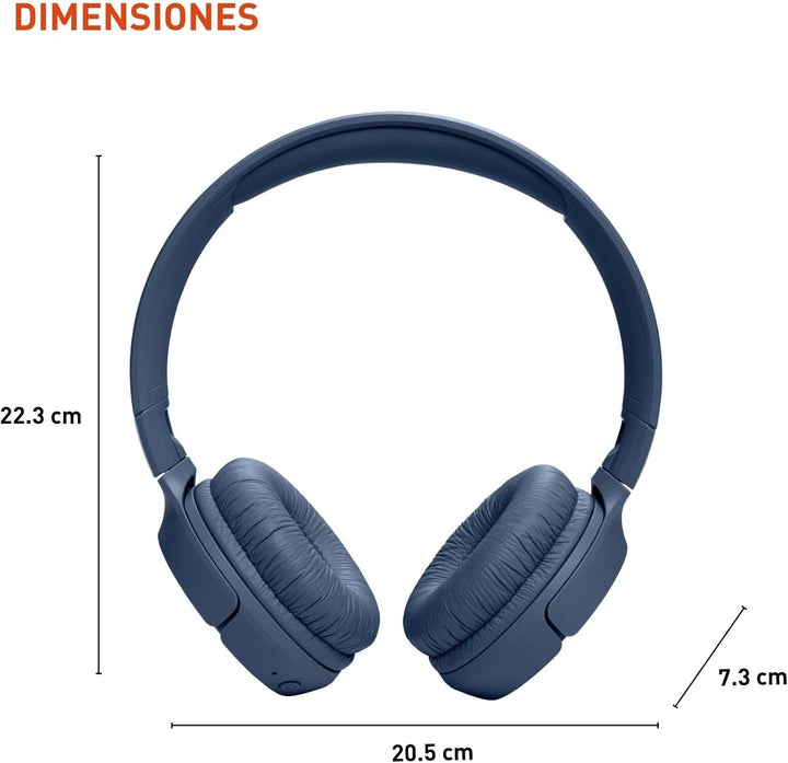 JBL Kabelloser Kopfhörer Typ Tune 520BT Frequenzgang 20-20000 Hz, Bluetooth 5.3, Blau, blau