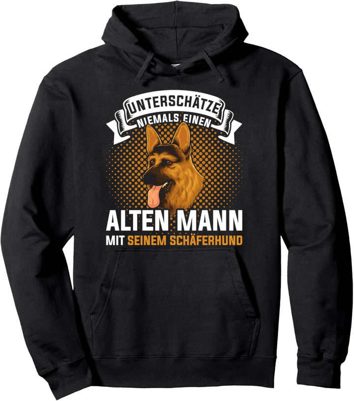 Hunde Geschenk für Männer Deutscher Schäferhund Pullover Hoodie