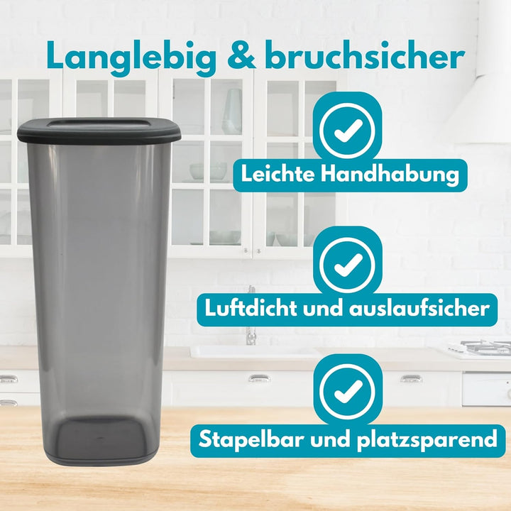 Vorratsdosen mit Deckel luftdicht diverse Sets Küchenorganizer Aufbewahrungsbox BPA frei stapelbare