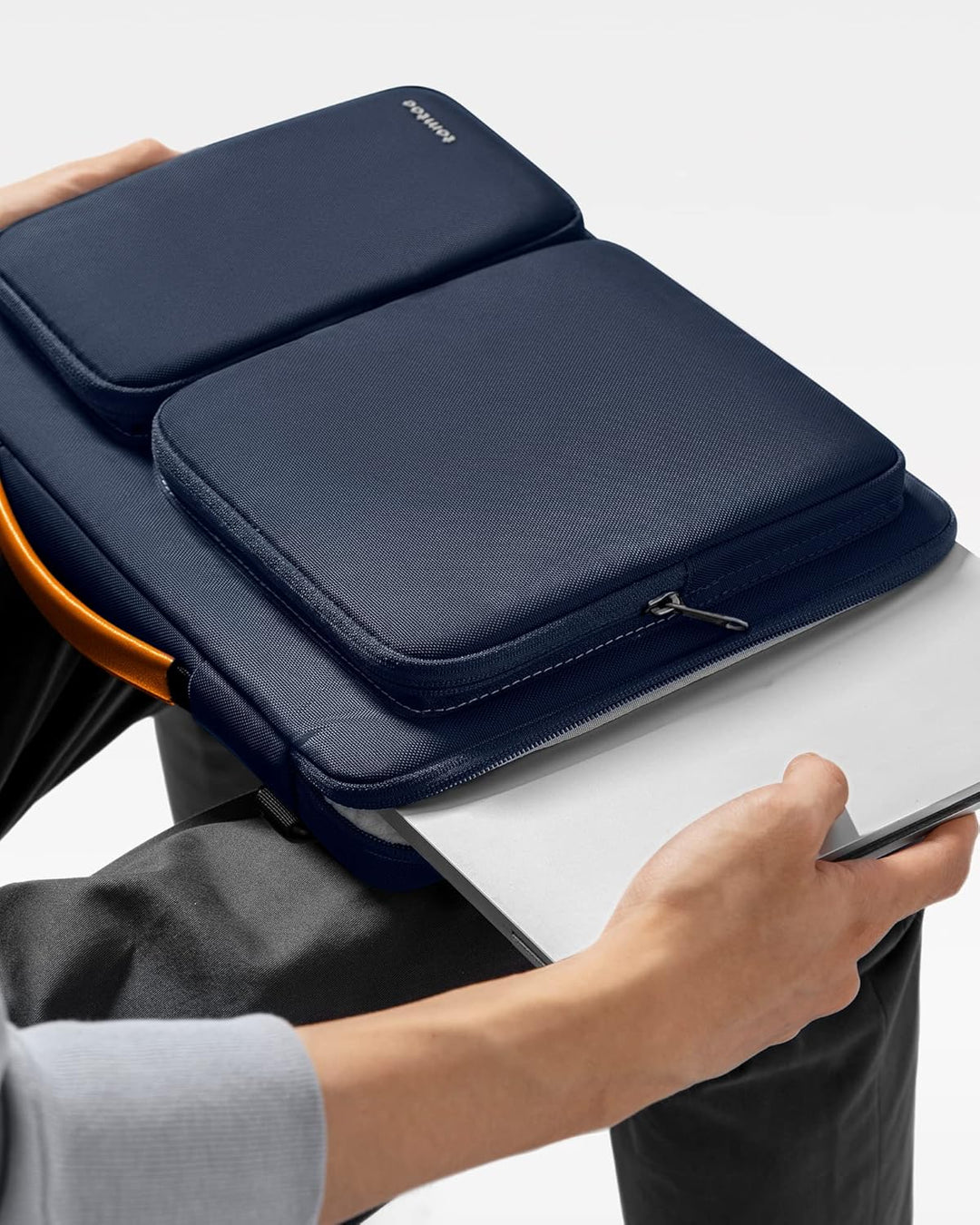 tomtoc 360 Grad Laptoptasche für MacBook Air M2/A2681 M1/A2337 2022-2018, MacBook Pro M2/A2686 M1/A2
