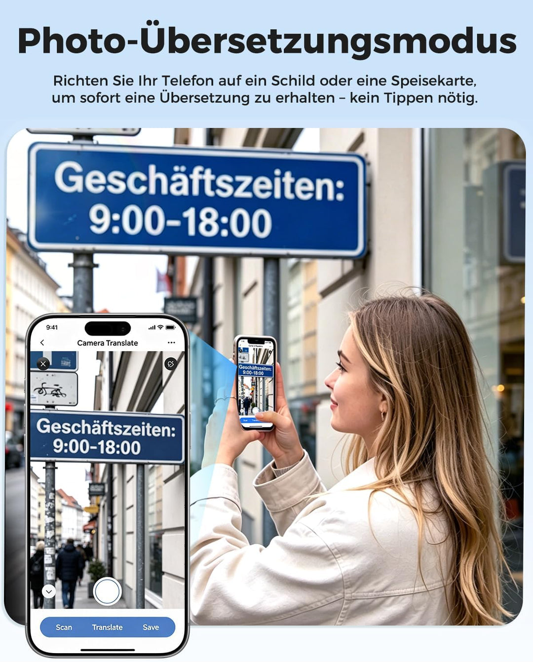 NE49 KI Übersetzungskopfhörer, 150 Sprachen & 6 Modi Echtzeit Sprachübersetzer, Bluetooth 6.0 Kabell