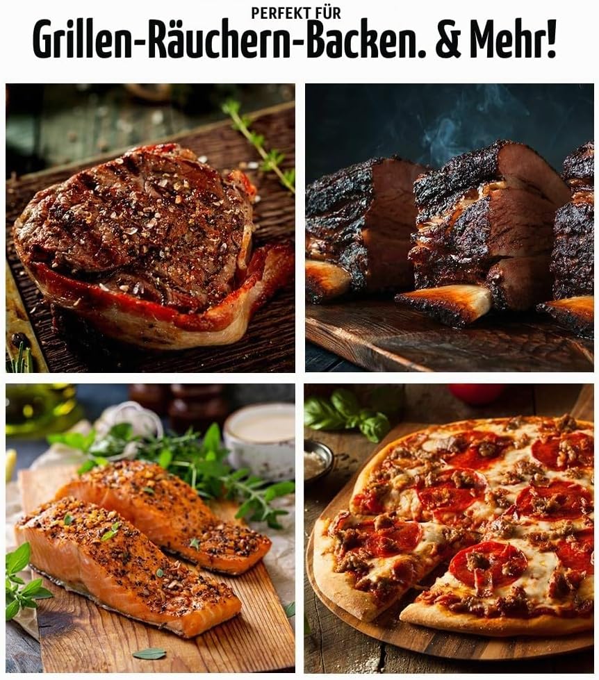 Pit Boss Holzpellets aus natürlichem Hartholz, für Pelletgrills und Smoker, 9 kg Apfel, Apfel