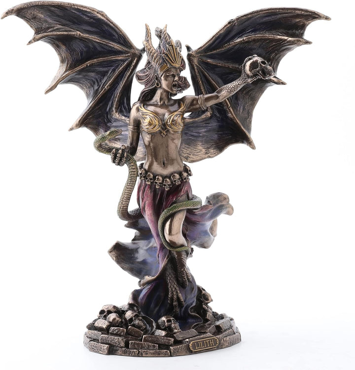 Veronese Design Lilith The Queen of Sheba Kunstharz-Skulptur, Bronze-Finish
