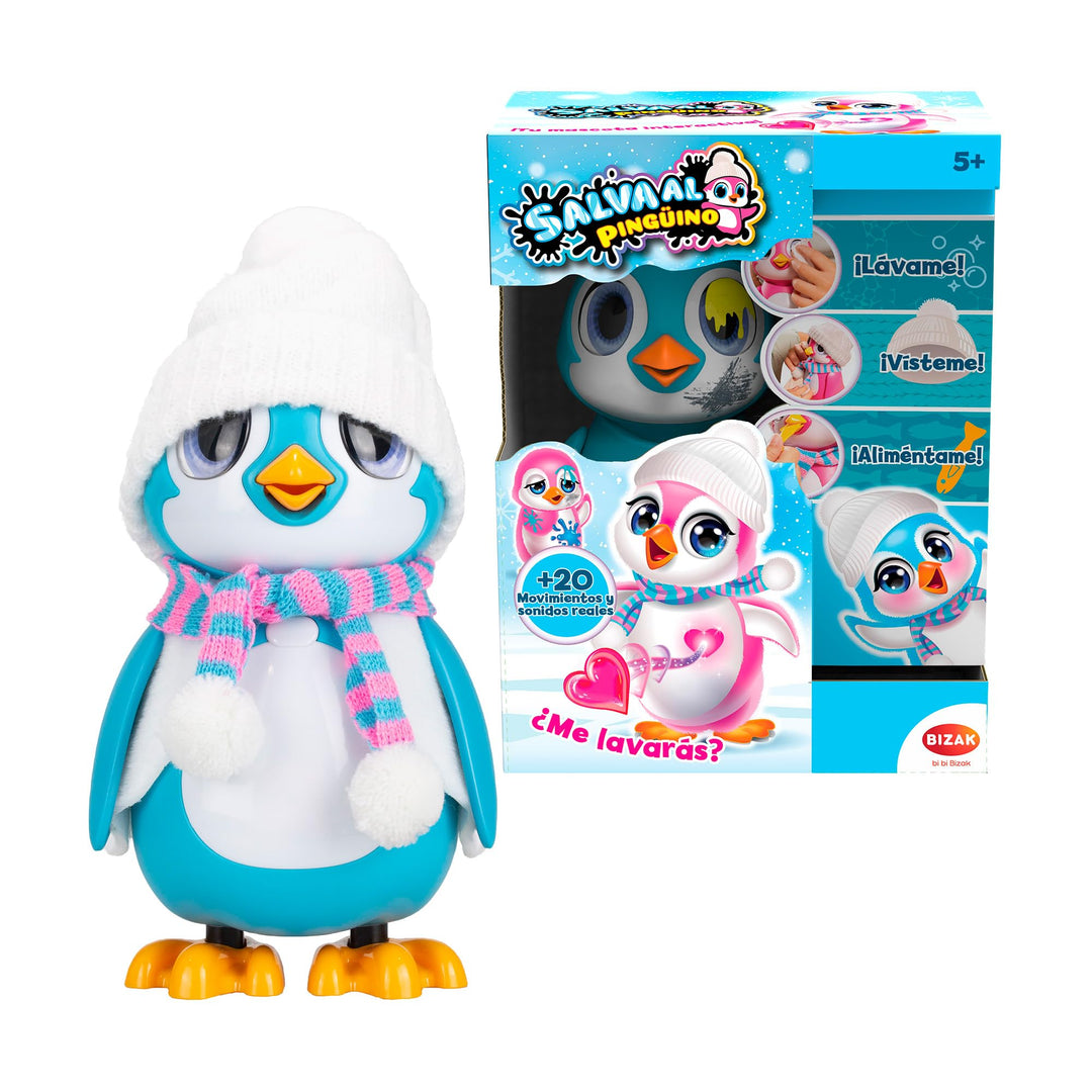 Bizak Rette den interaktiven blauen Pinguin Haustier (62008650)