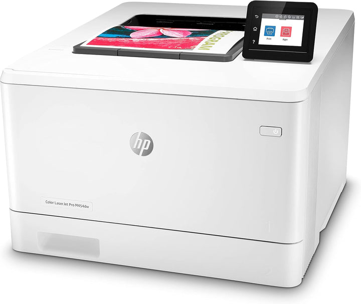 HP Color LaserJet Pro M454dw Farblaserdrucker (Laserdrucker, WLAN, LAN, Duplex, Airprint) weiss Druc