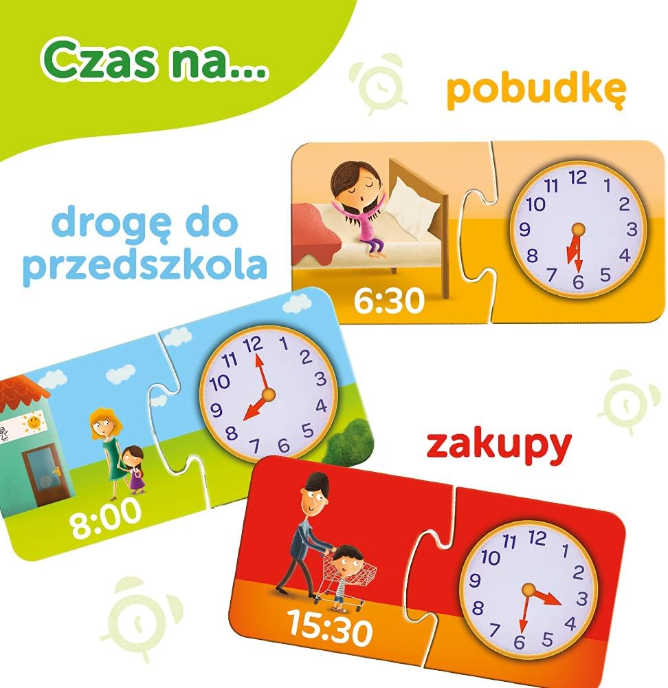 Trefl Uhr - Kleiner Entdecken Bildungsspiel für Kinder von 3 - 5 Jahren