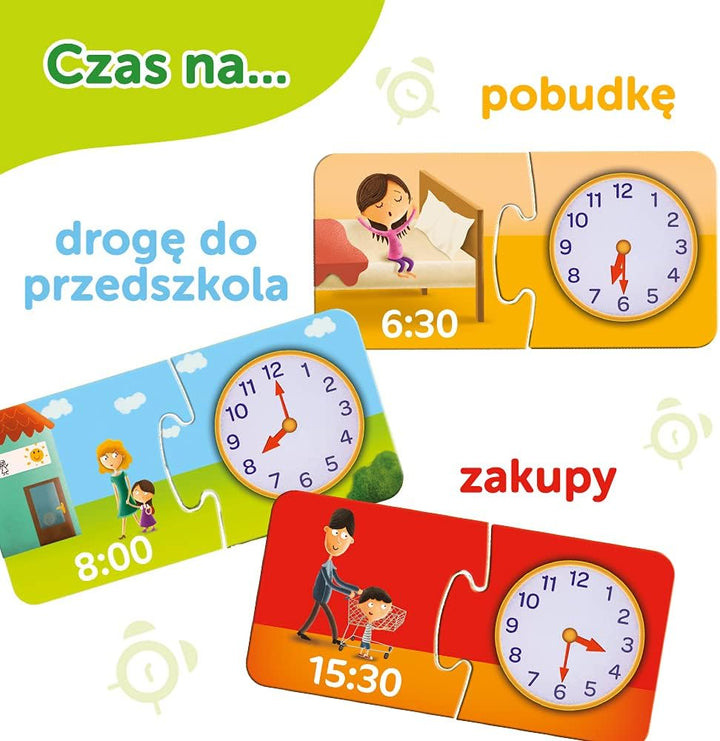Trefl Uhr - Kleiner Entdecken Bildungsspiel für Kinder von 3 - 5 Jahren